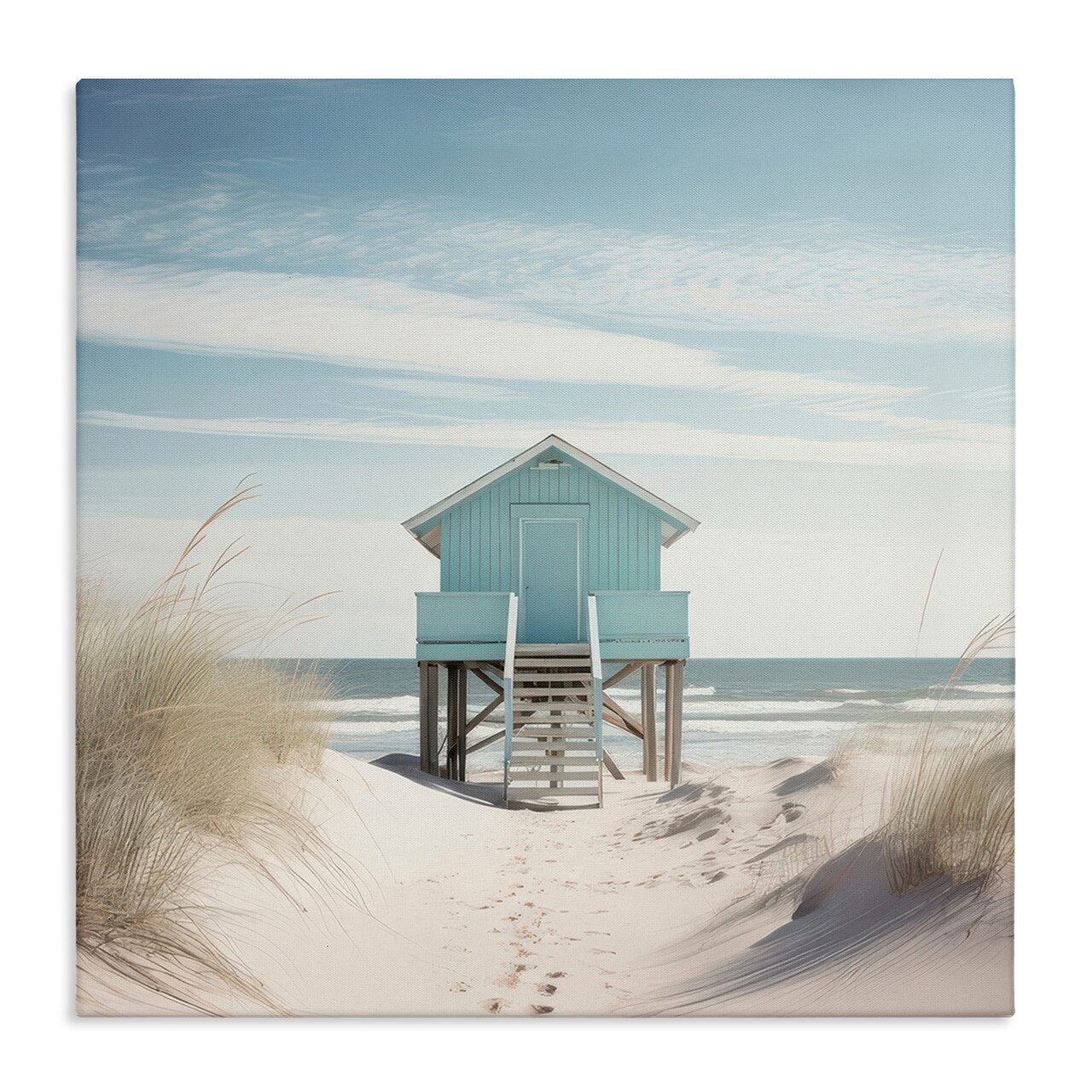 Stupell Industries Coastal Lookout Hut Canvas Wall Art Design by Irena Orlov